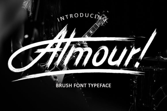 Almour: Elevating Design with a Unique Brushed Display Font