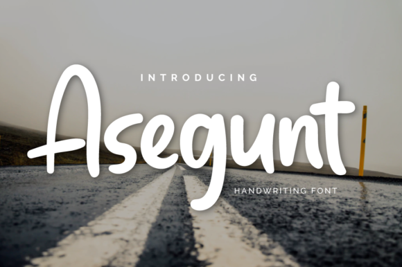 Asegunt: The Daring Handwritten Font for Creators
