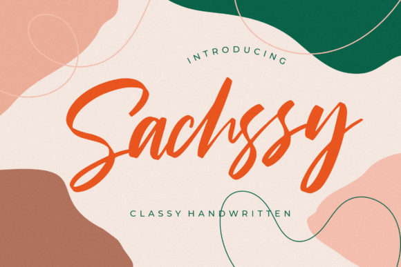 Elevate Your Design Aesthetic with Sachssy: The Refined Paint Brushed Script Font