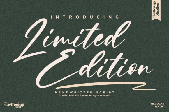 Limited Edition: A Script Font for Personalized Design
