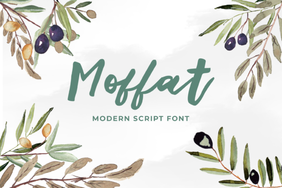 Moffat: Elevating Your Designs with a Modern Cursive Script