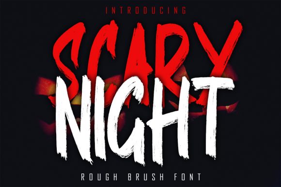Scary Night: Integrating a Rough Brushed Display Font into Professional Design Workflows