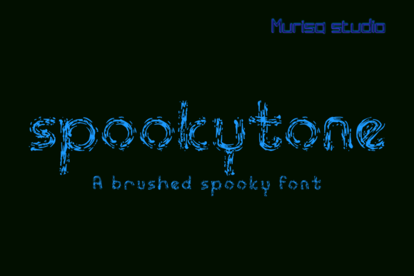 Spookytone: Elevating Horror Aesthetics with a Creepy Brushed Display Font