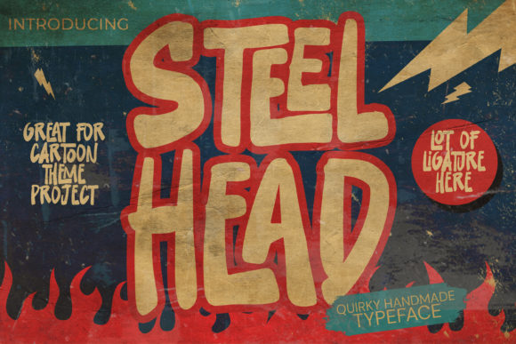 Steel Head: Gritty Display Font for Bold Brands